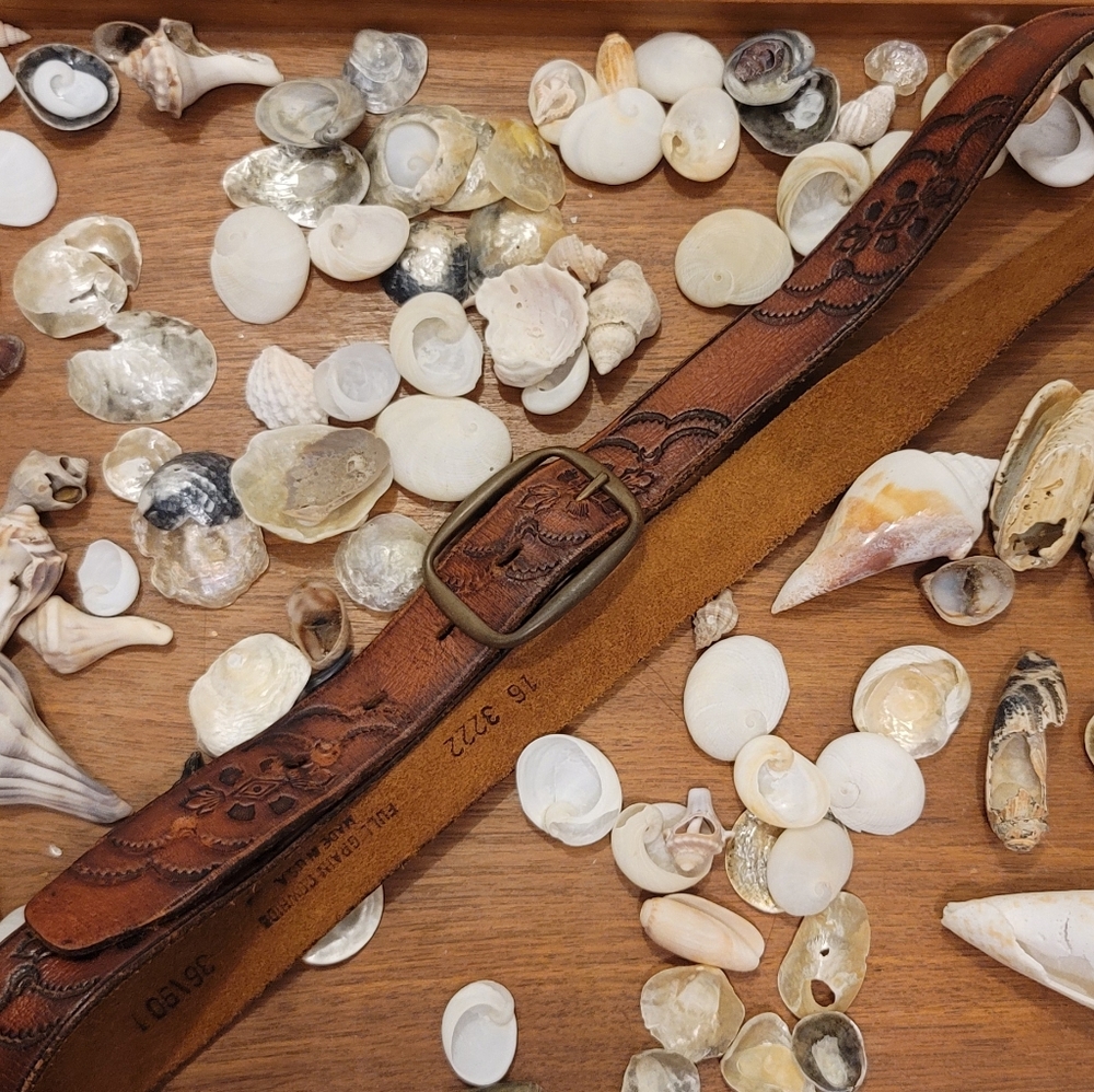 100% cow hide vintage women belt